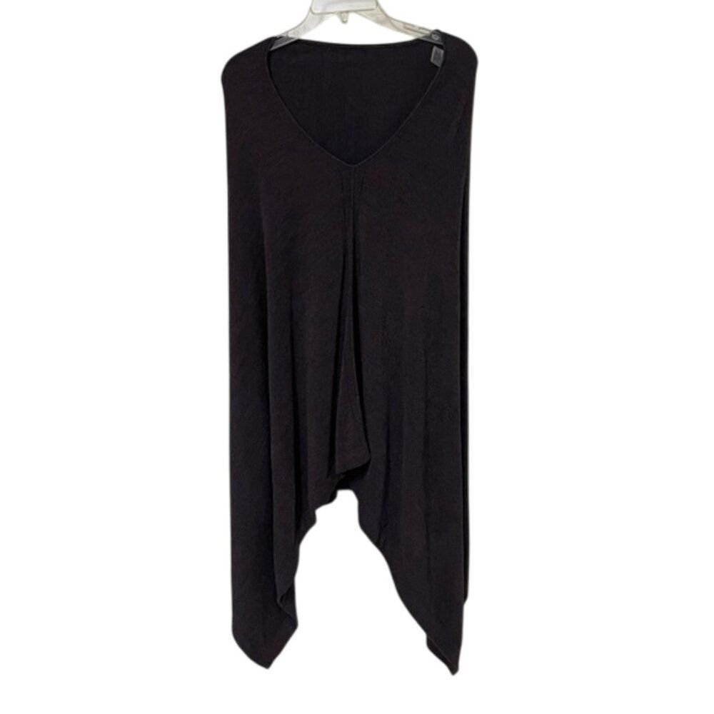 Barefoot Dreams Purple CozyChic Ultra Lite Poncho Ruana Womens One Size 923